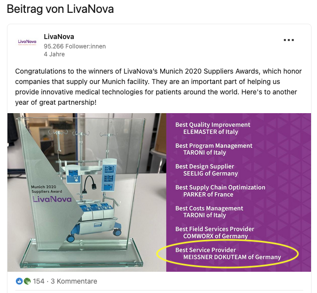 Best Service Provider 2020 award